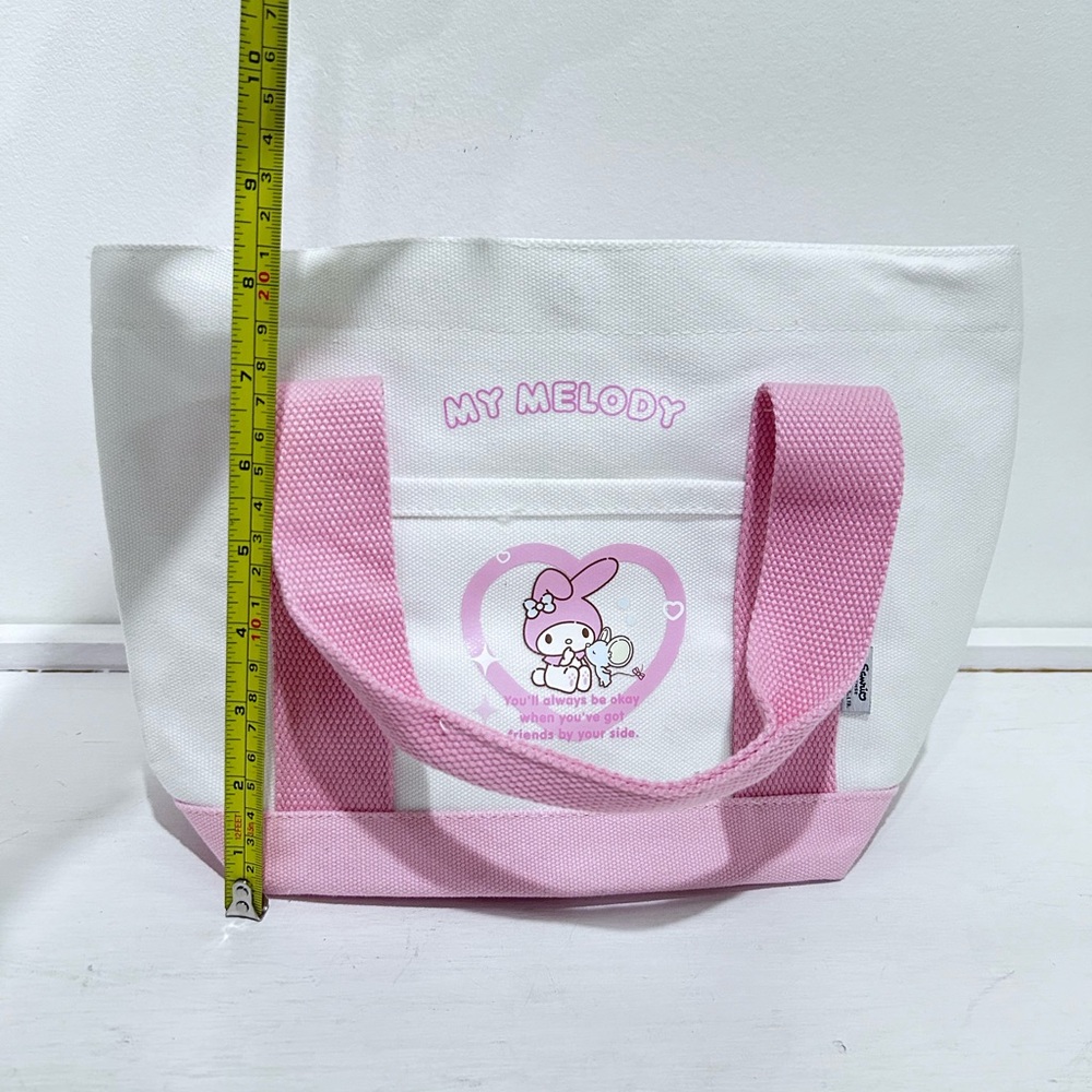 Sanrio My Melody Pink & White Mini Canvas Tote Bag - Picture 10 of 10
